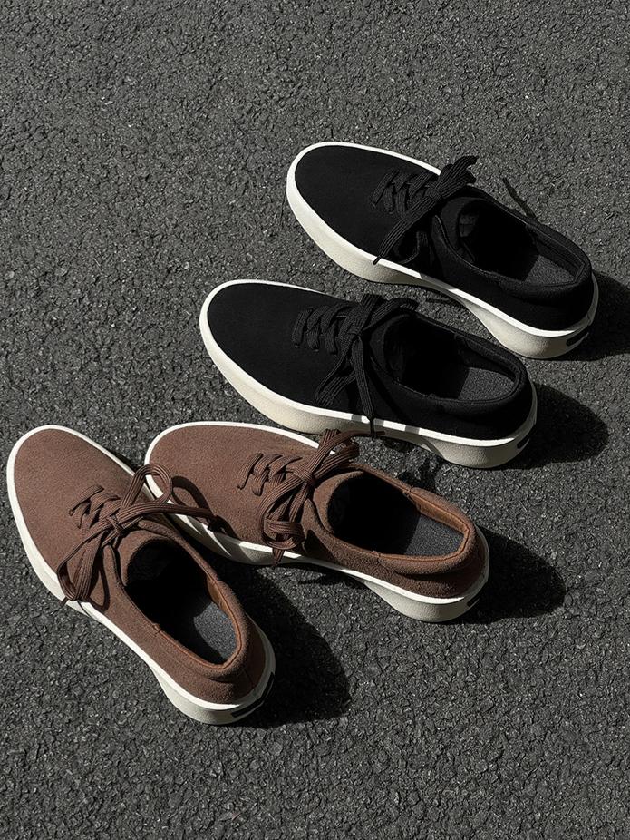 Suede Platform Sneakers