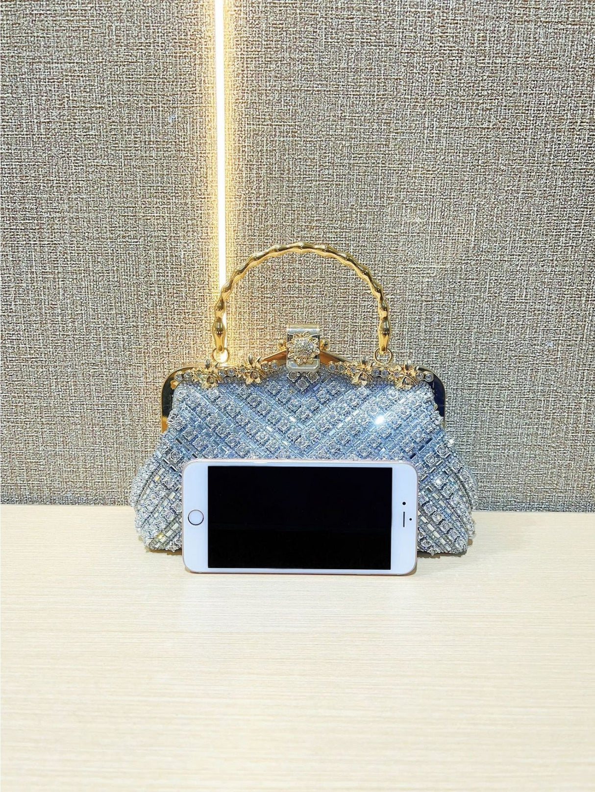 Liber Four Seasons ACC Rivet Diamond Shell Bag