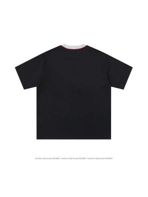 Vintage Letter Printed Loose-fit Ins T-shirts