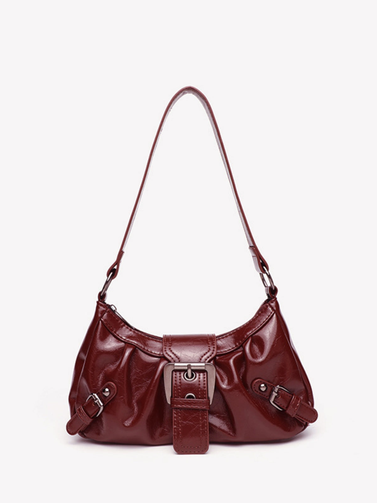 Stylish And Edgy Motorcycle Studded Shoulder Bag