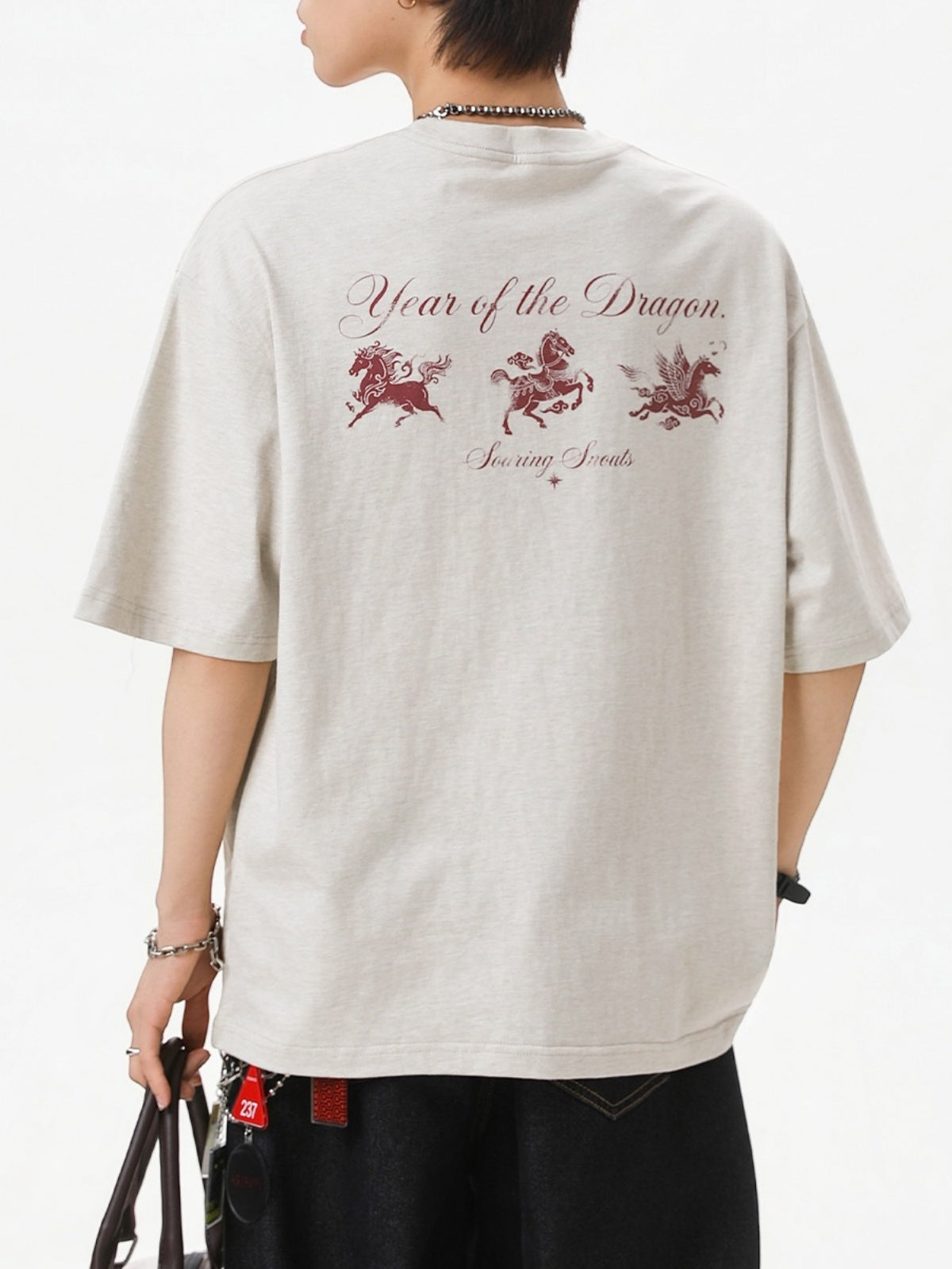 Retro Color-blocked Printed T-shirts