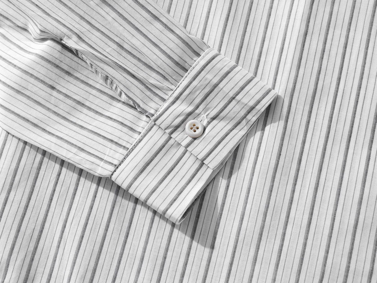 Liber Autumn Neutral wear Tie Stripes Shirts