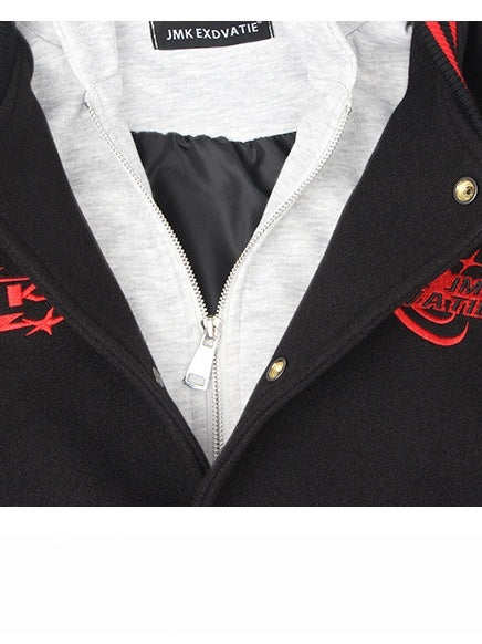 Liber Autumn Neutral wear Pocket decoration Letter Jackets