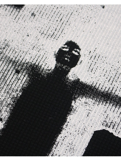 Columbia Cross Portrait Letter Printed T-shirt
