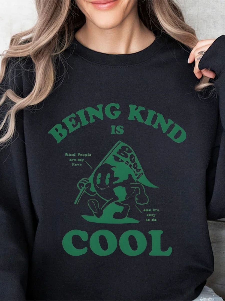 Pullover Pattern Printed Sweatshirt