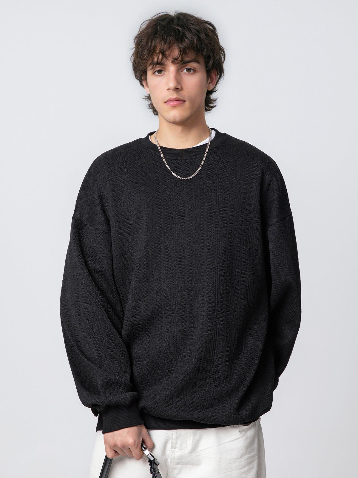 Liber Autumn Men's Solid Color Sweatshirts