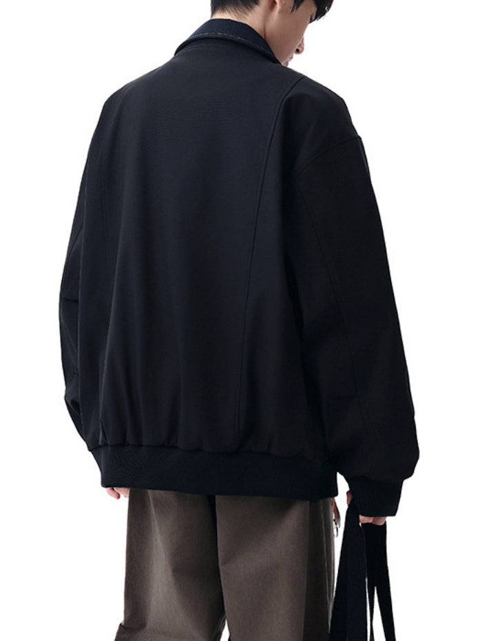 Layered-look Loose-fit Cleanfit Jackets