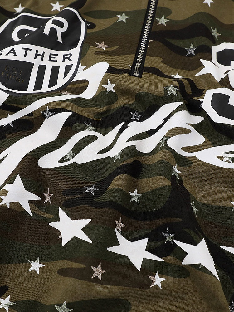 Full Print Star Camouflage T-shirts