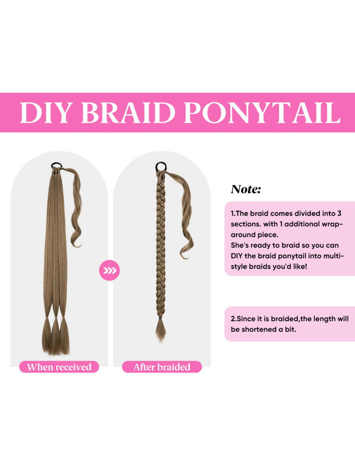 Wrapped Ponytail Wig