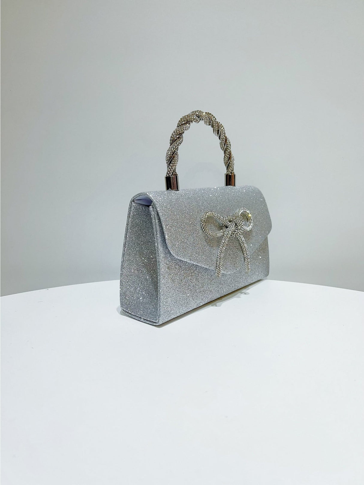 Liber Four Seasons ACC Sequin Bow Small Square Bag