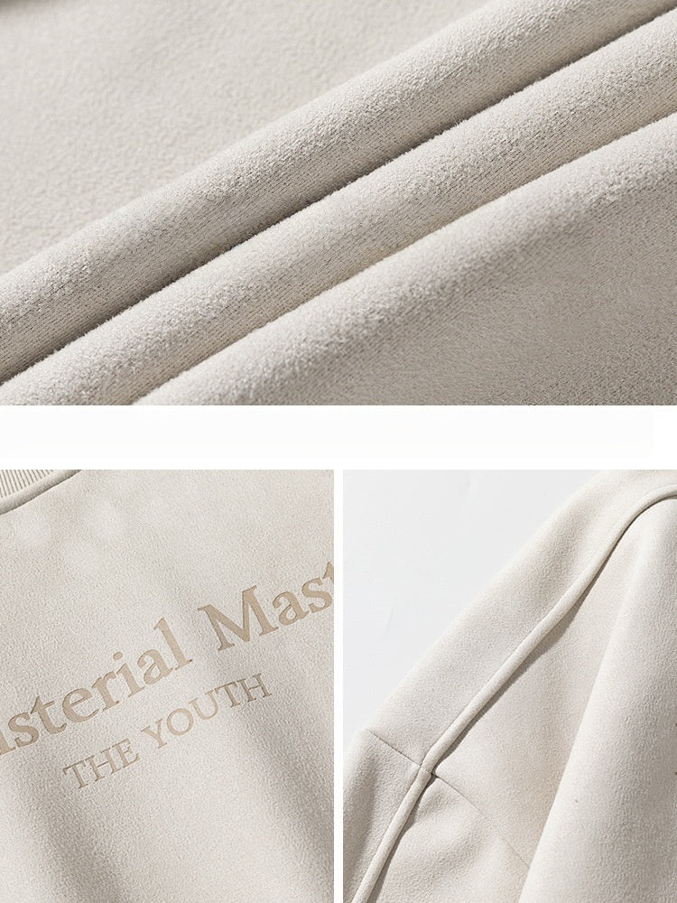 Liber Autumn Men's Embroidered Pattern Letter Sweatshirts&Hoodies