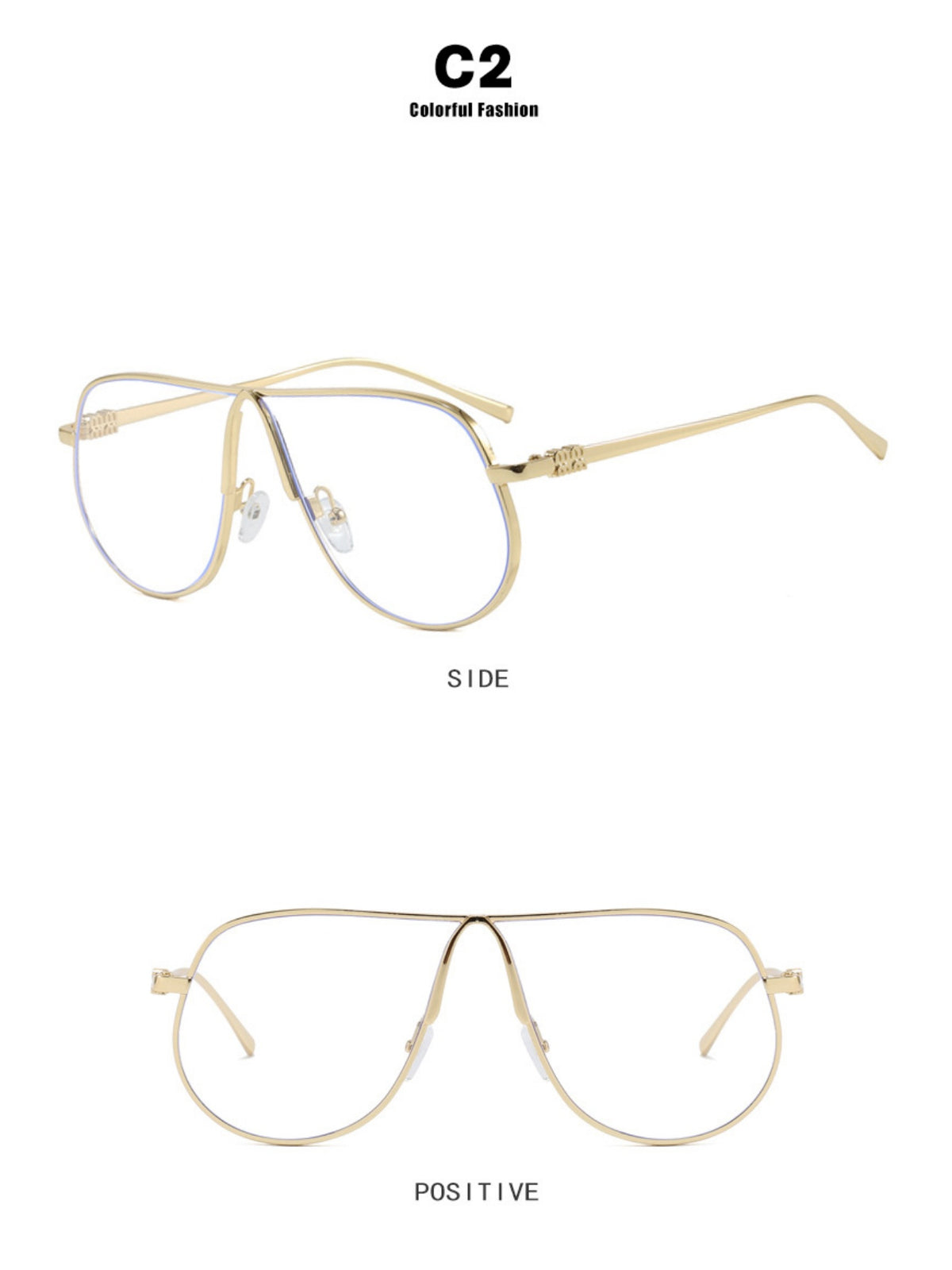 Full-rimmed Aviator Sunglasses