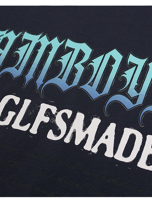 Liber Autumn Neutral wear Color matching Printed T-shirts