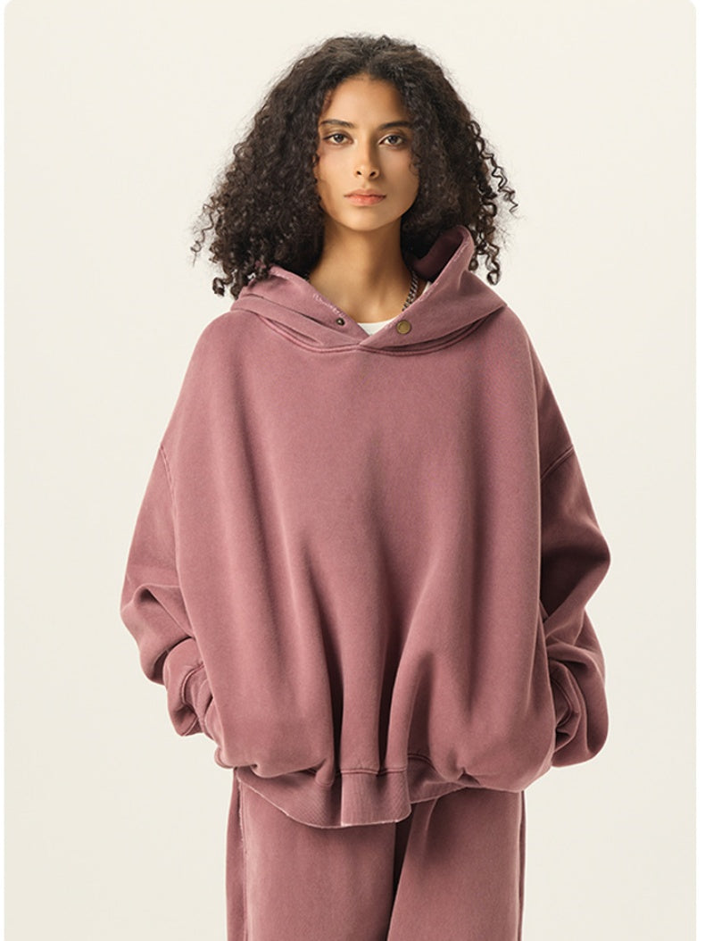 Washing Plush Hooded Sweatshirts&Hoodies