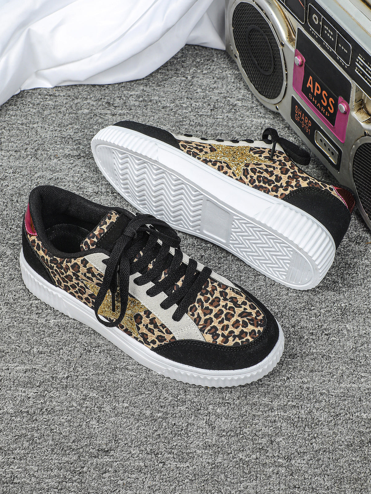 Leopard Print Unisex Casual Sneakers
