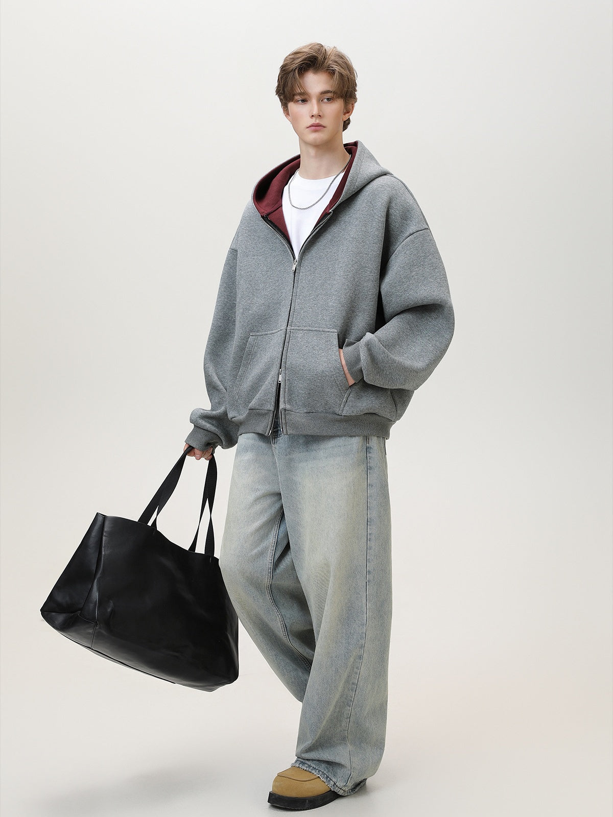 Liber Autumn Men's Solid Color Jackets