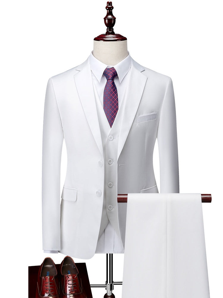 Slim-fit Business Suit Set 3-piece Sets