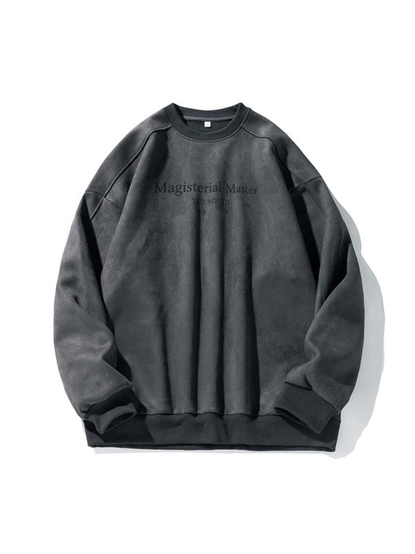 Liber Autumn Men's Embroidered Pattern Letter Sweatshirts&Hoodies