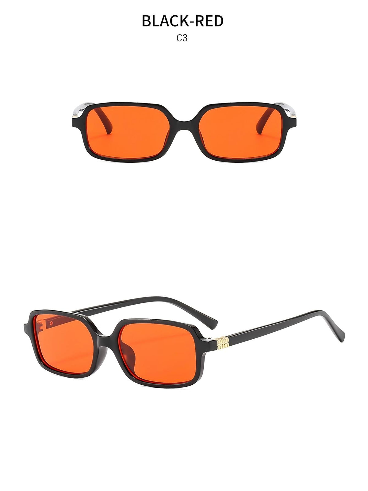 Kleine quadratische Sonnenbrille
