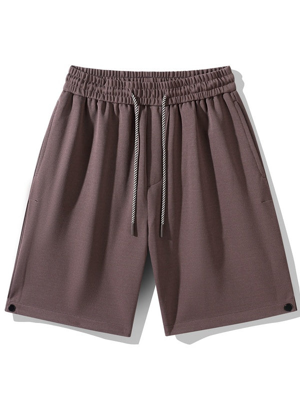 Side Slit Printed Five Points Shorts