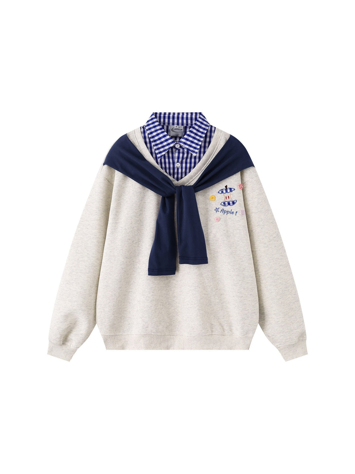 Liber Autumn Neutral wear Fake two pieces Sweatshirts