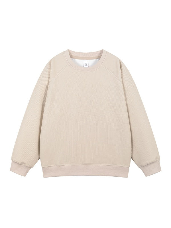 Liber Autumn Neutral wear Splicing Solid Color Sweatshirts&Hoodies