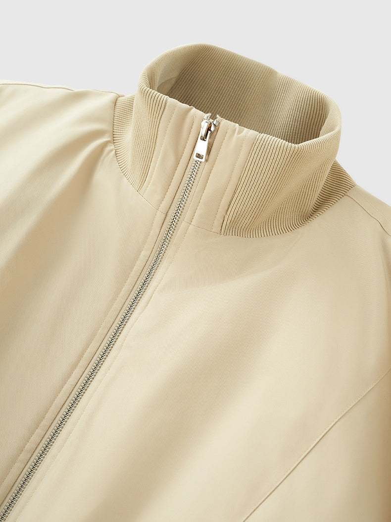 Cleanfit Deconstructed Tailoring Stand Collar Flight Jacket