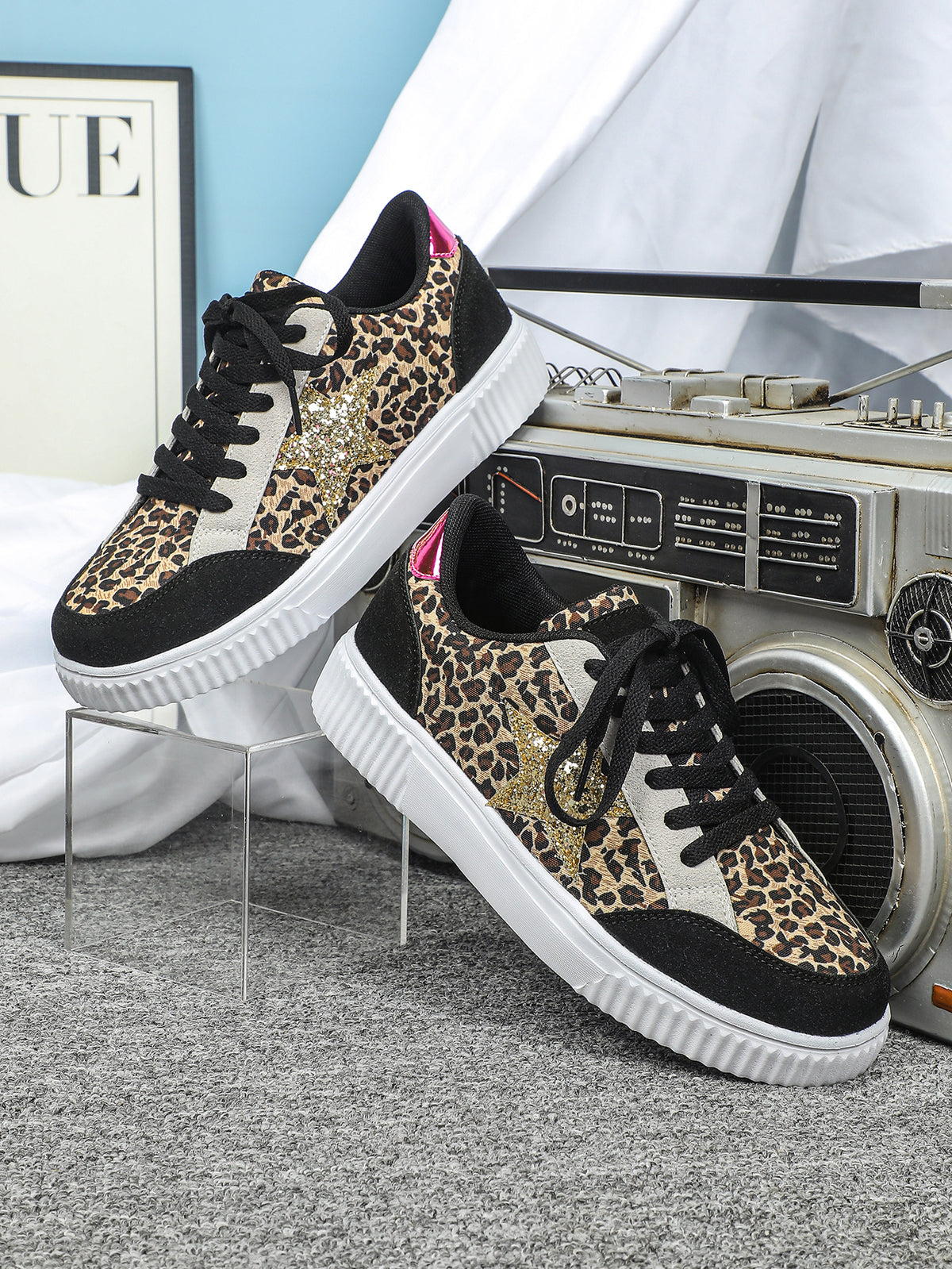 Leopard Print Unisex Casual Sneakers