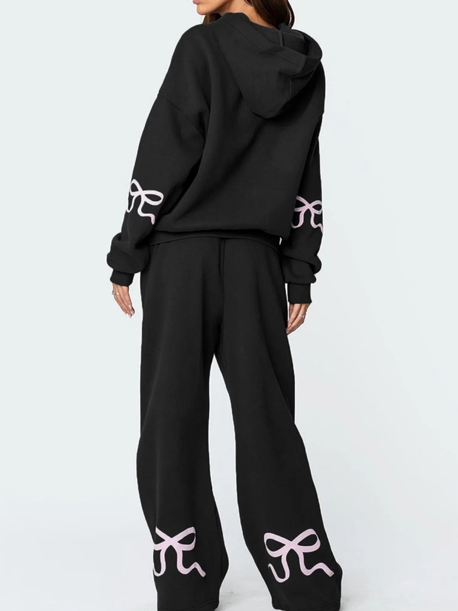 Liber Autumn Women's 3D Three-dimensional pattern 2-piece Sets