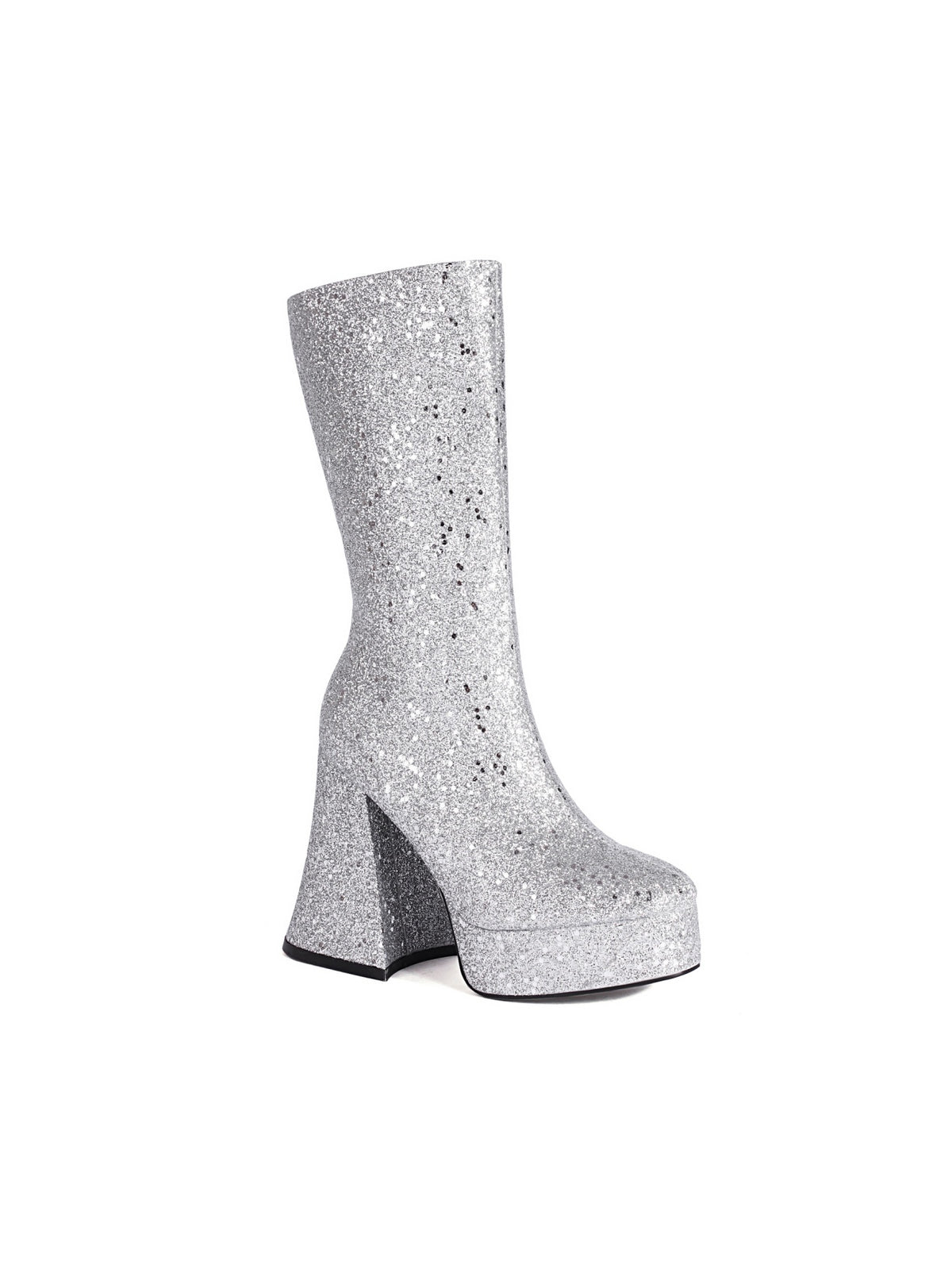 Sequined Platform High-heeled Fashion Mid-calf Boots