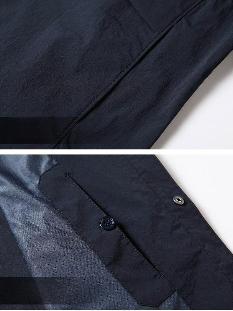 Business 4-Way Stretch Wrinkle-Free Notch-Lapel Lightweight Jacket