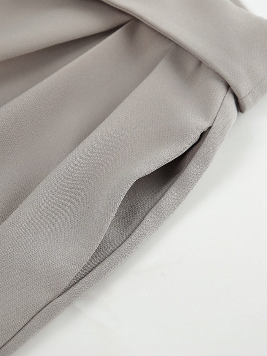 Straight-leg button-down trousers