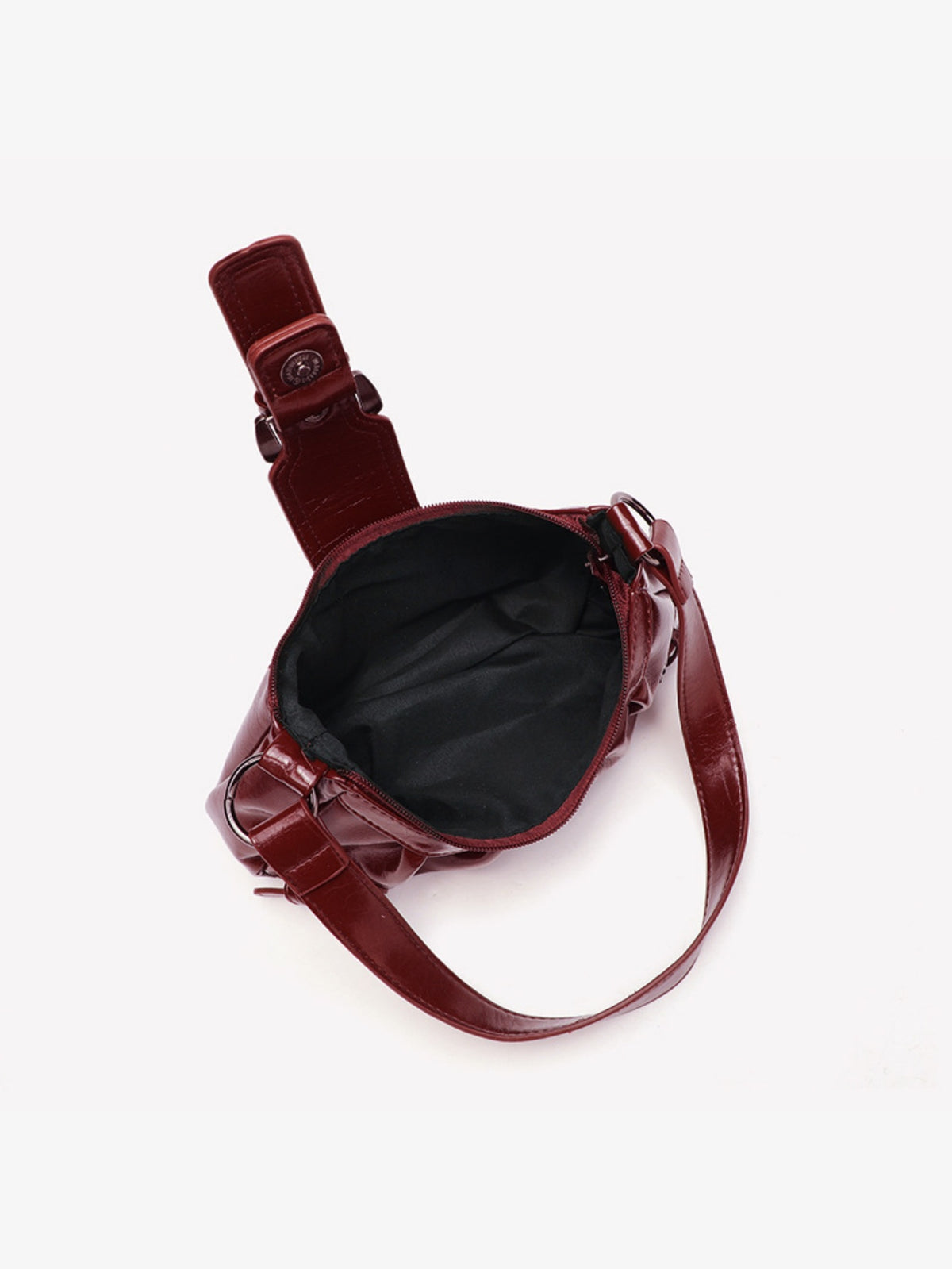 Stylish And Edgy Motorcycle Studded Shoulder Bag