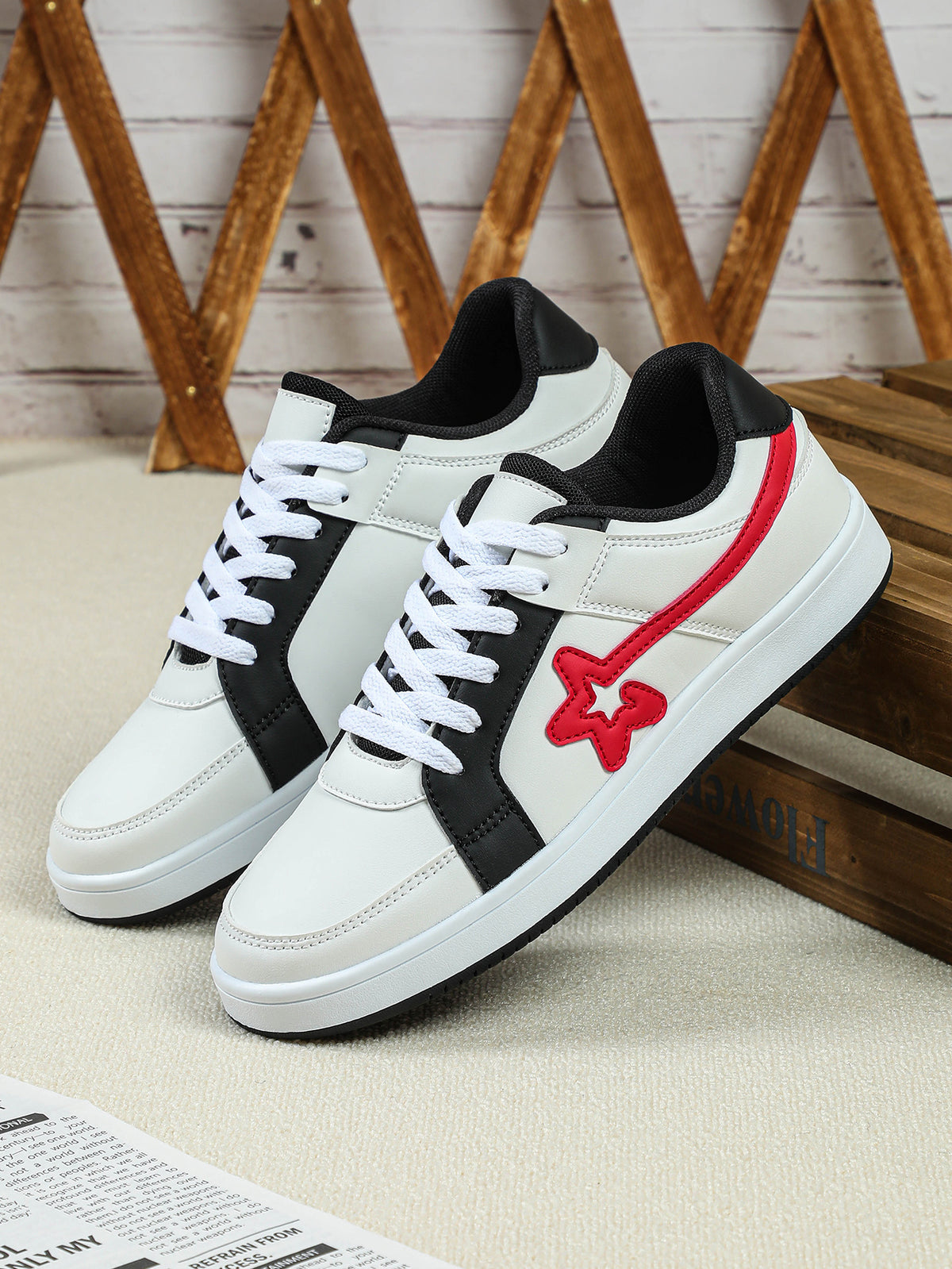 Color-blocked Unisex Casual Sneakers