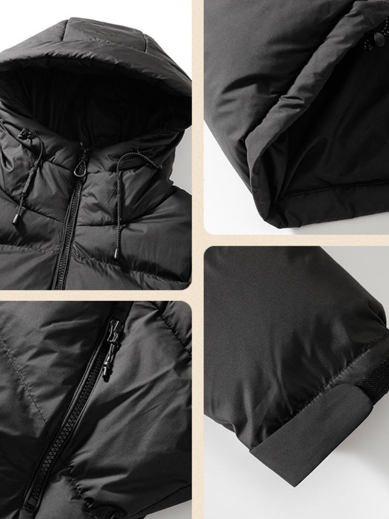 Hooded Thickening Keep Warm Cotton-padded Clothes Coat
