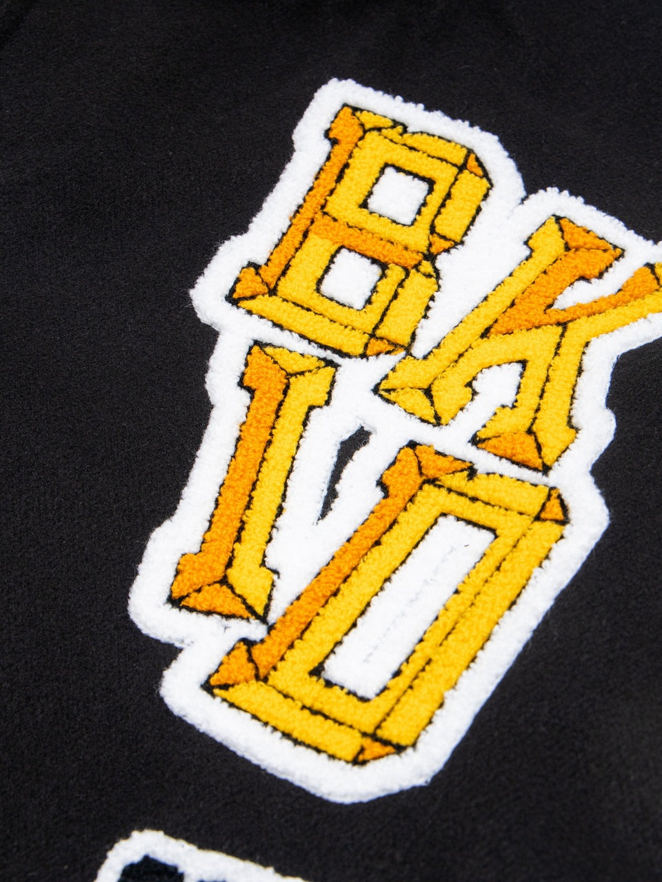 Campus Style Contrasting Colors Towel Embroidery Flocking Embroidery Letter Baseball Jersey