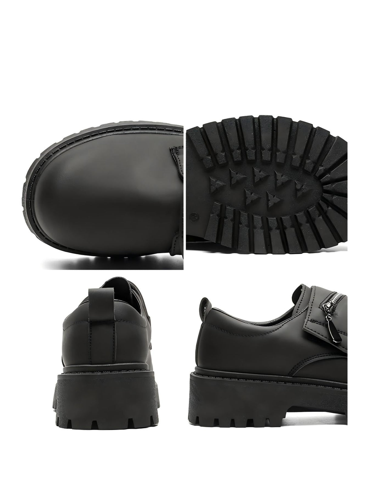 Matte Black Derby Shoes