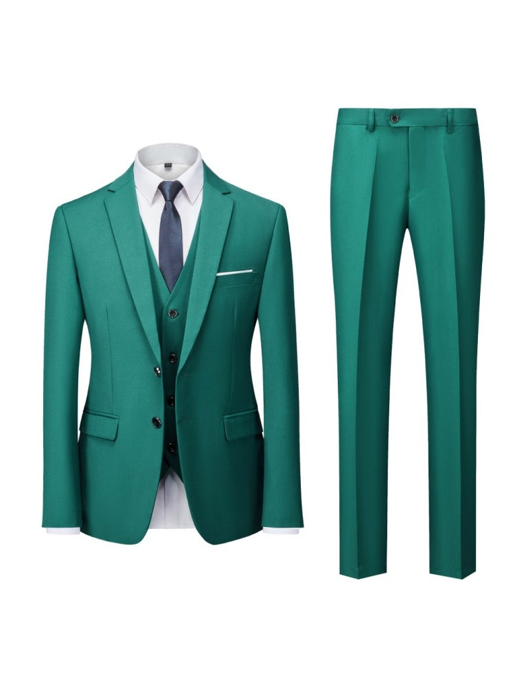 Slim-fit Business Suit Set 3-piece Sets