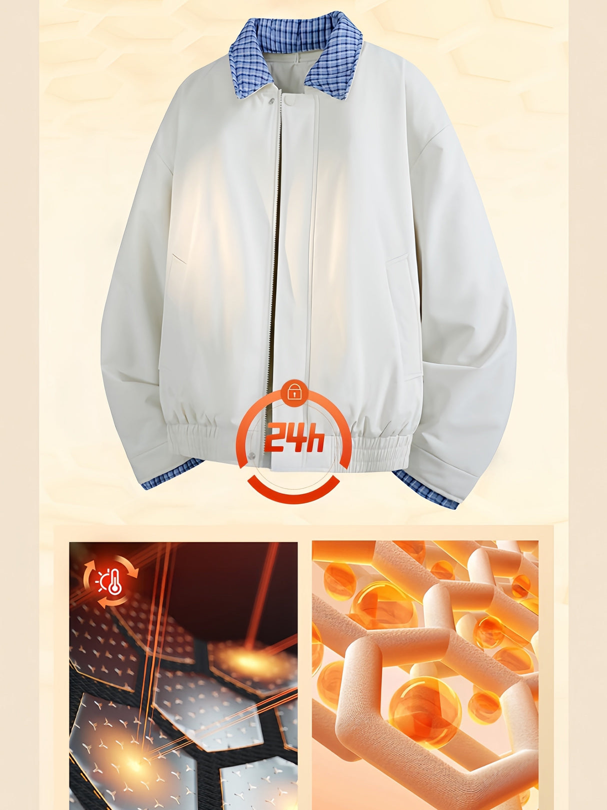 Detachable Two-piece Colorblock Flight Jacket