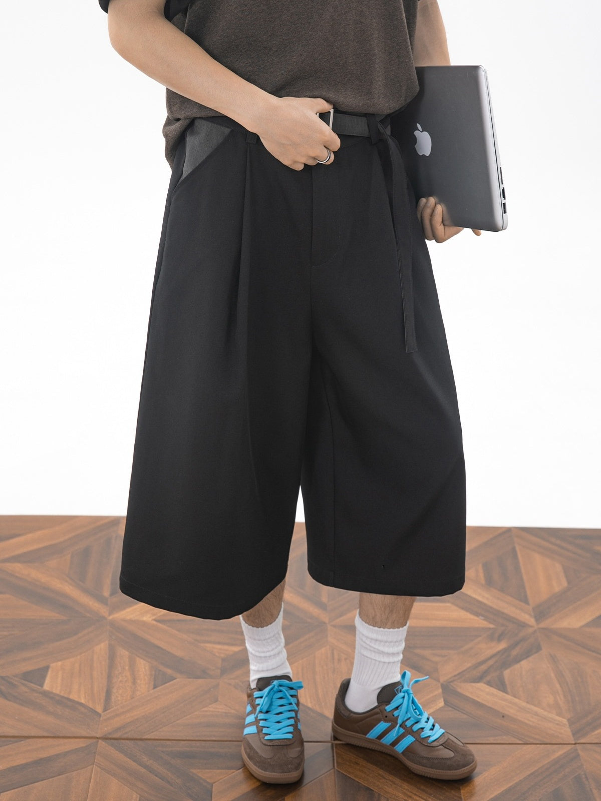 Cleanfit Patchwork 7 Points Dress Pants Shorts