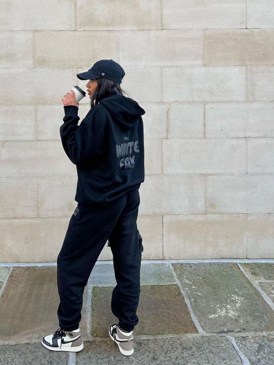 Liber Autumn Women's 3D Three-dimensional pattern Letter 2-piece Sets