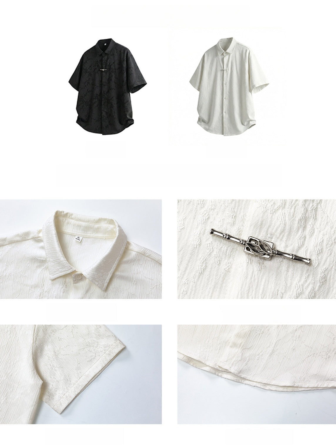 New Chinese Style Breathable Plum Bossom Loose-fit Shirts