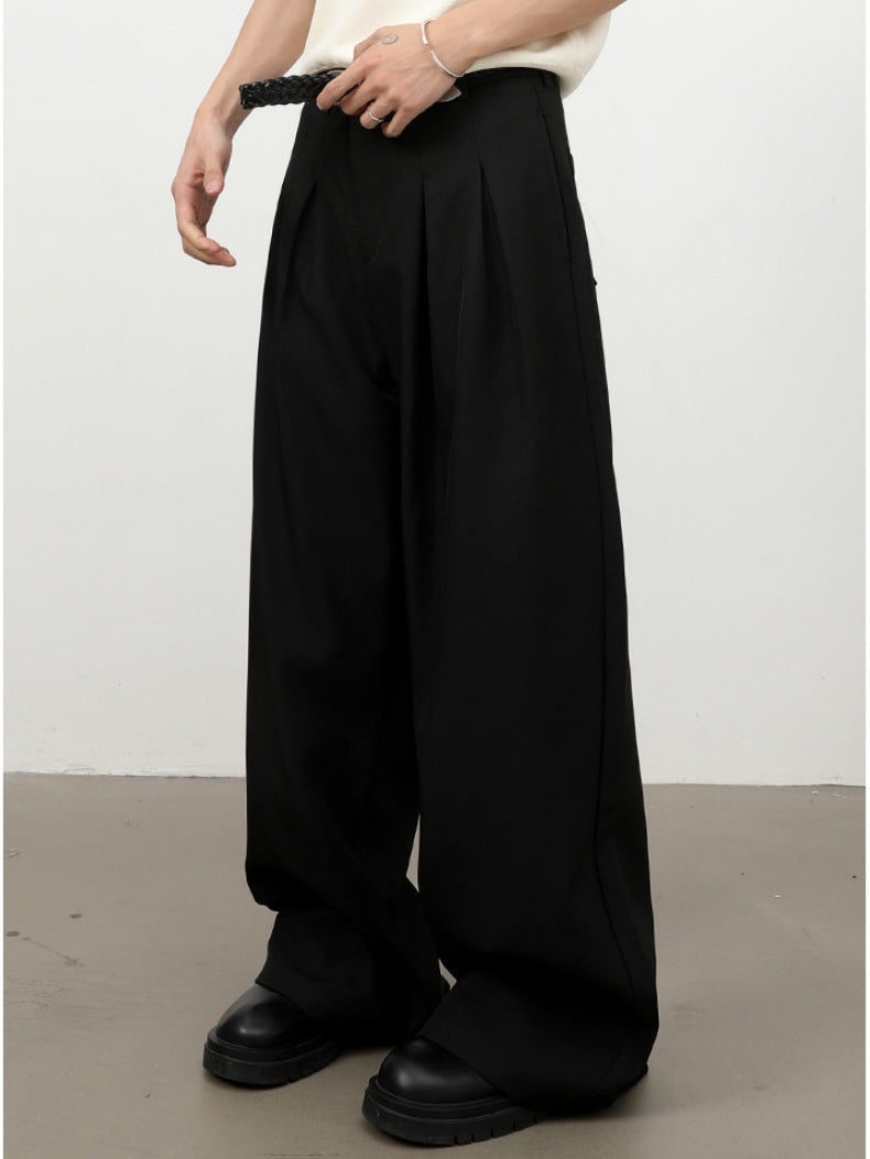 Classic Wide-leg A-shape Dress Pants Pants
