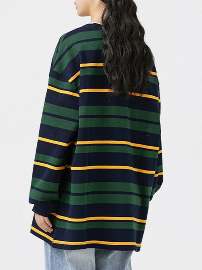 Stripes Crew Neck T-shirts