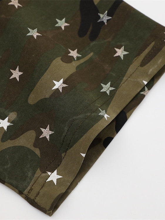 Full Print Star Camouflage T-shirts