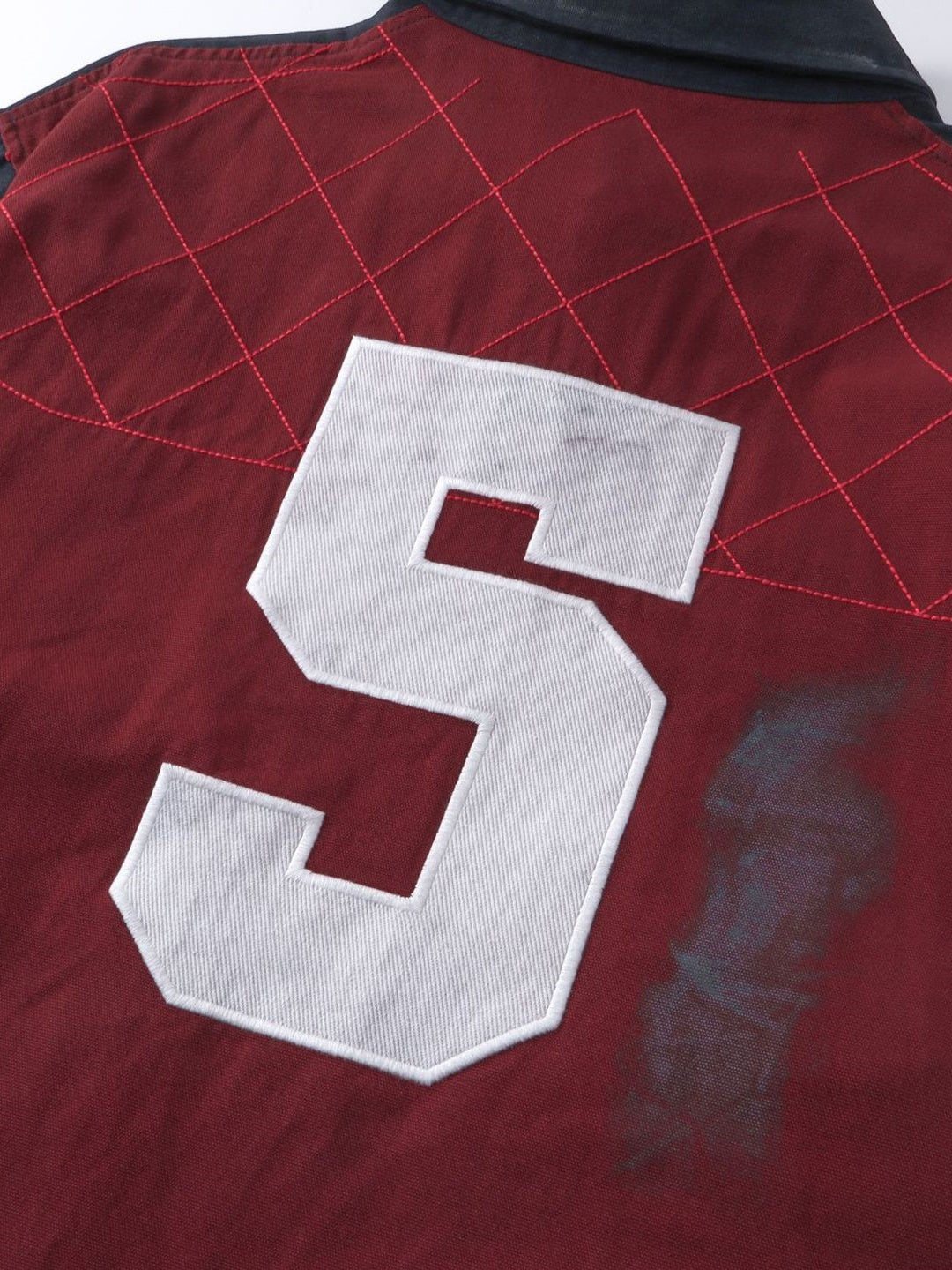 Wasteland Style American Jersey Fake Two Pieces Embroidery Polo Shirt