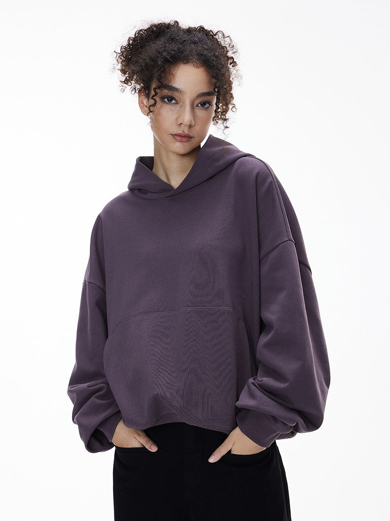 Liber Autumn Neutral wear Solid Color Sweatshirts&Hoodies