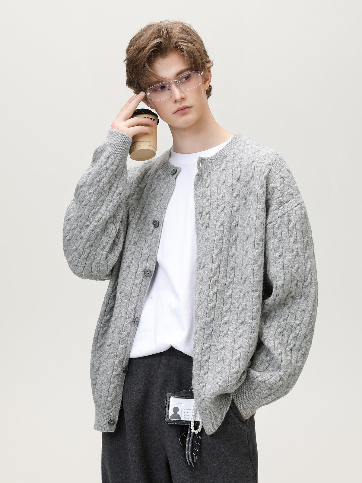 4 Colors Round Neck Cardigans