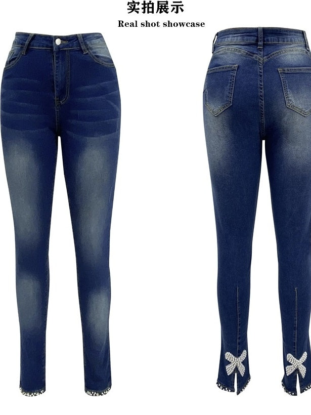 Liber Autumn Women's Beading Jeans
