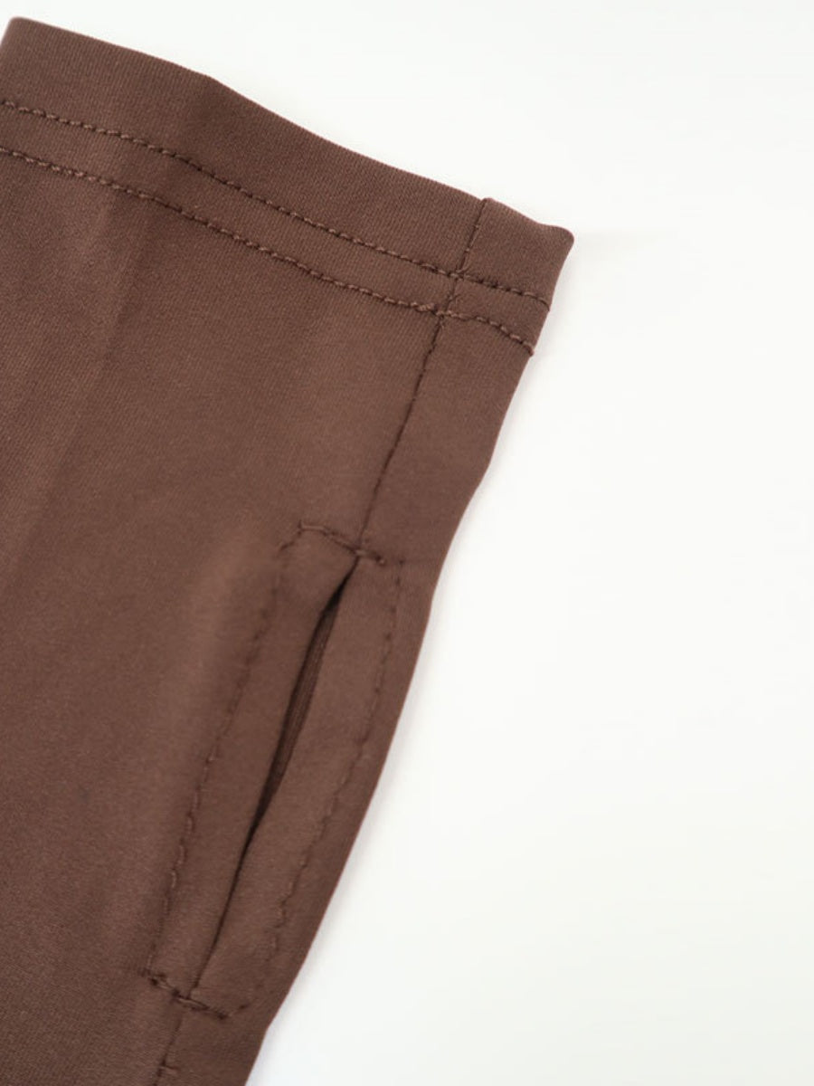 Long-sleeved Open Back Fishtail Character Cocktail Maxi Dress